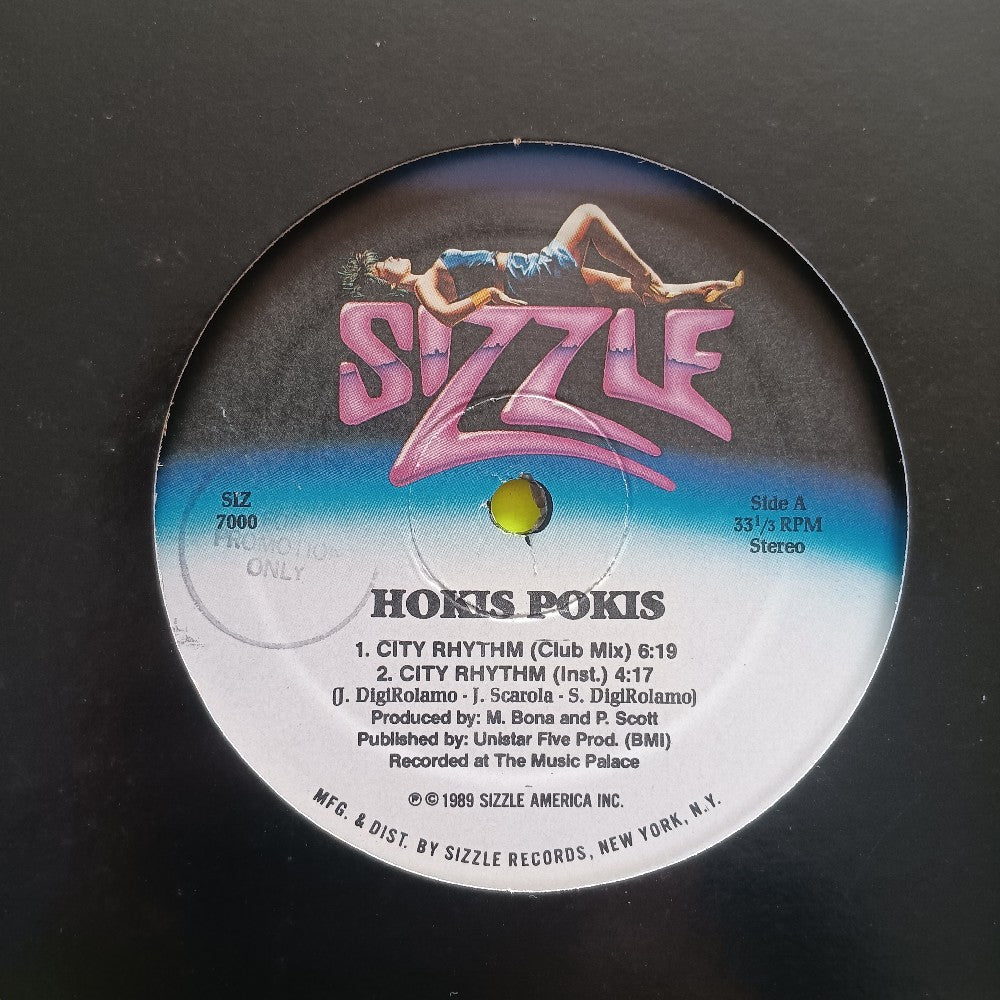 Hokis Pokis - City Rhythm 12" PROMO Italo-Disco  - 1989 - S12 7000 - Used - EX - Vinyl