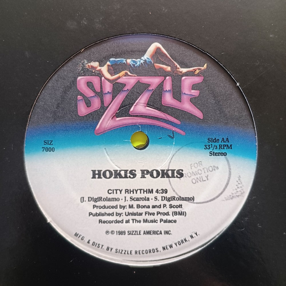 Hokis Pokis - City Rhythm 12" PROMO Italo-Disco  - 1989 - S12 7000 - Used - EX - Vinyl