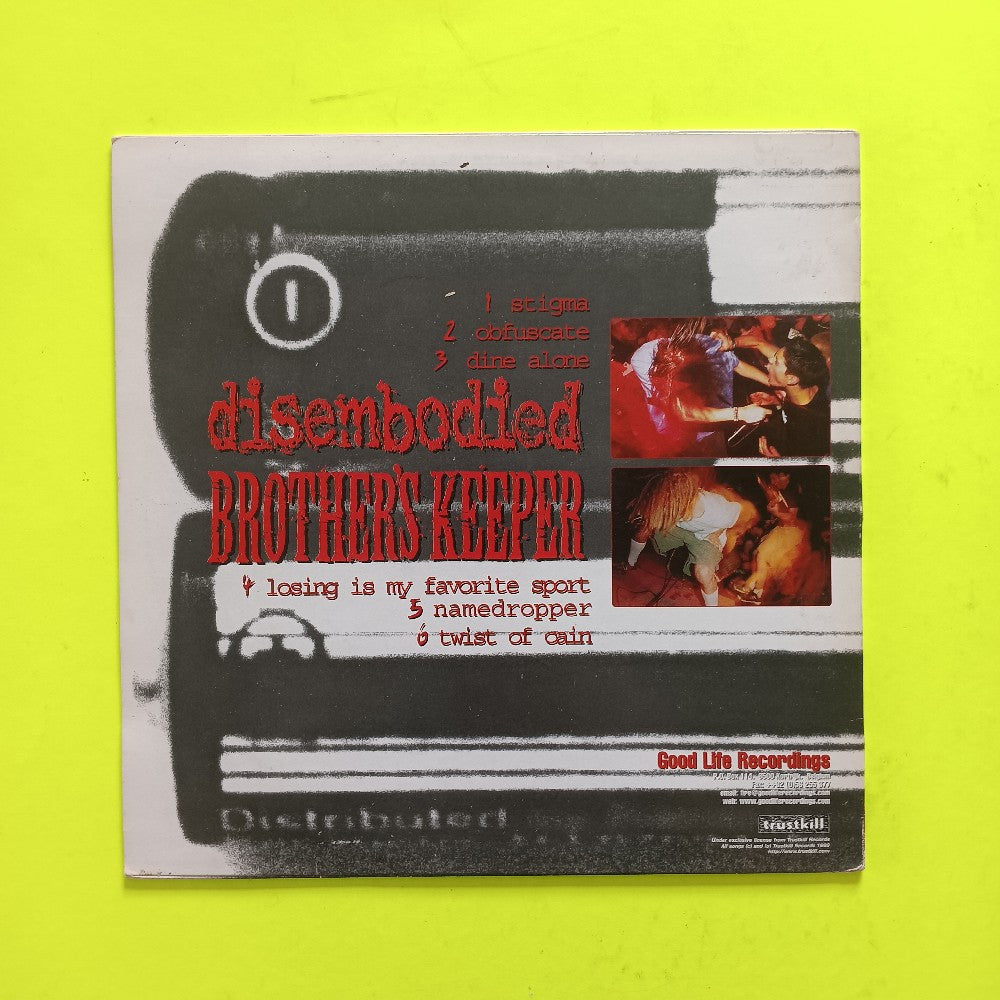 Disembodied / Brother's Keeper  - Oxymoron  - 1999 - GL054 - Used - VG+ - Vinyl