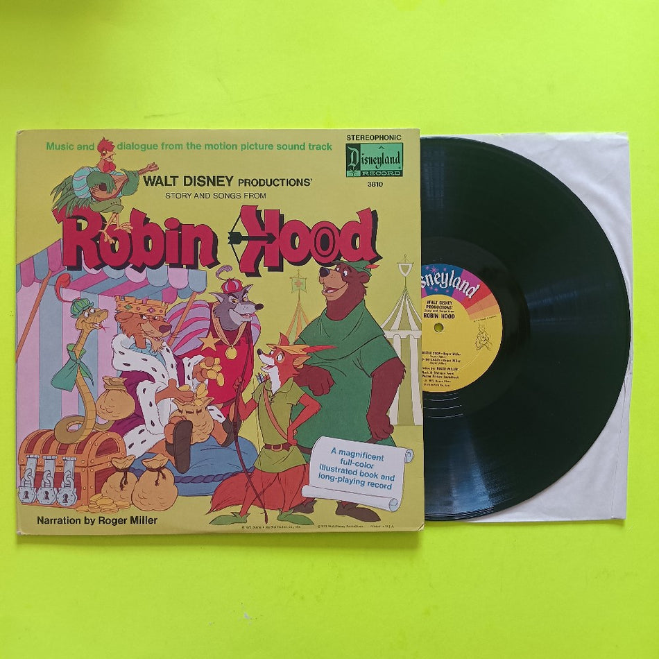 Walter Disney - Story And Songs From Robin Hood - 1976 - Disneyland 3810 - Used - VG++ - Vinyl