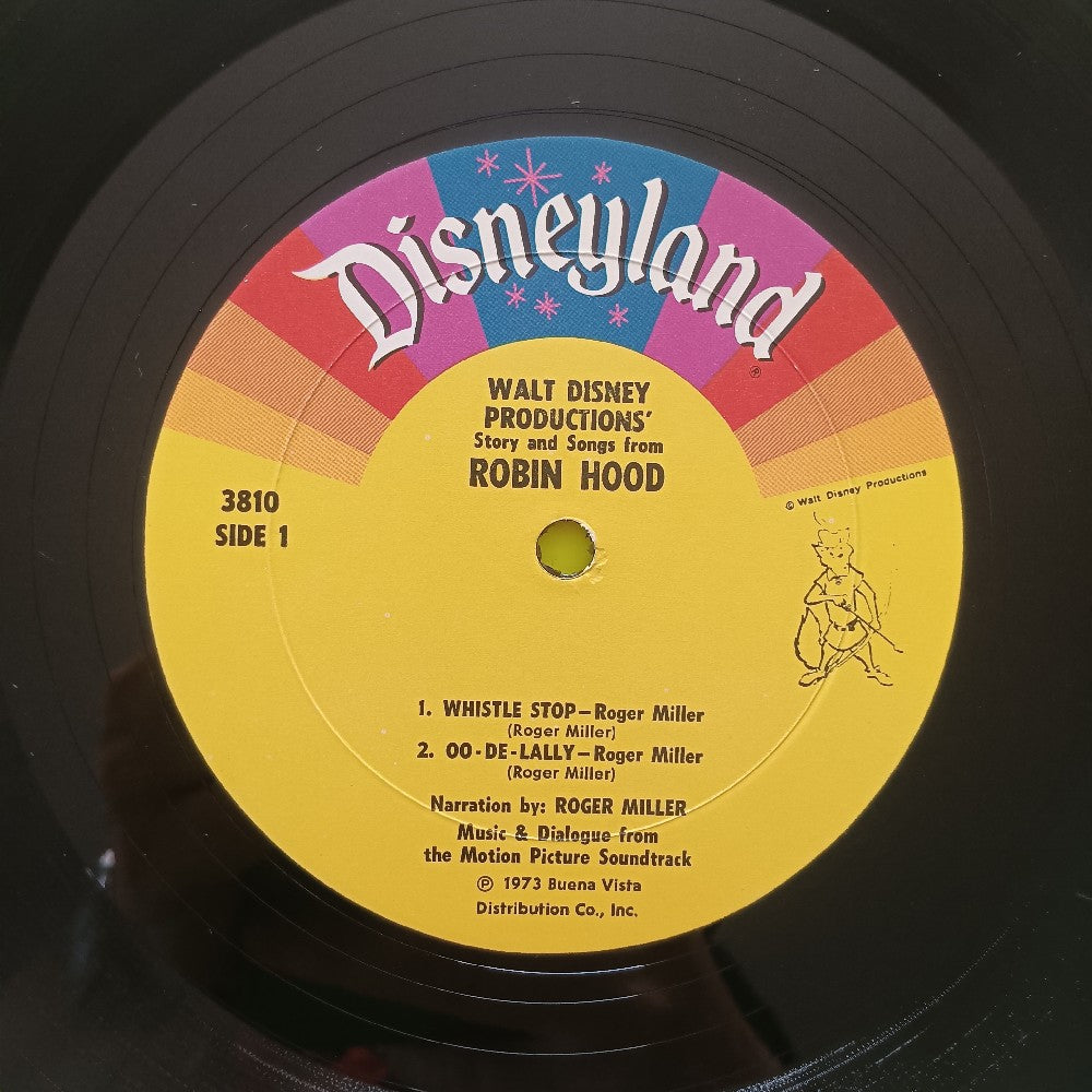 Walter Disney - Story And Songs From Robin Hood - 1976 - Disneyland 3810 - Used - VG++ - Vinyl