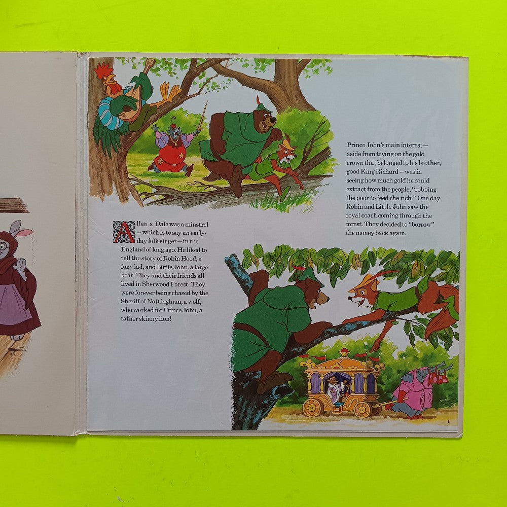 Walter Disney - Story And Songs From Robin Hood - 1976 - Disneyland 3810 - Used - VG++ - Vinyl