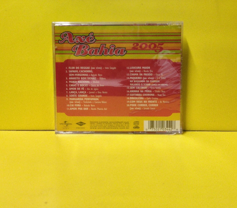 Various - Axé Bahia 2005 - 2005 - 07502103442 - New - Sealed - CDs - Brazilian Import