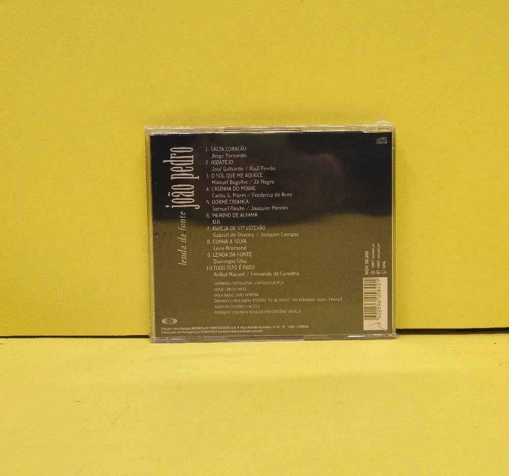 João Pedro - Lenda Da Fonte  - 1997 - MOV 30.350 - New - Sealed - CDs - Portugal Import