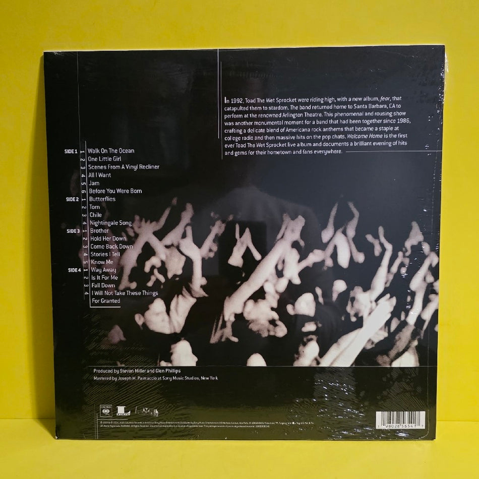 Toad The Wet Sprocket - Welcome Home: Live At The Arlington Theatre, Santa Barbara 1992 RSD - 2025 - 19802856541 - New - Sealed - Vinyl