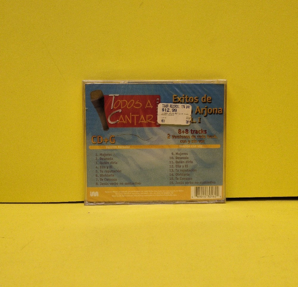 Hernan Carchak - Todos A Cantar Karaoke: Exitos De Ricardo Arjona, Vol. 1 - 2003 - KAR-3016 - New - Sealed - CDs - Mexican Import