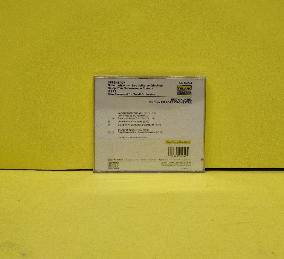 Jacques Offenbach, Jacques Ibert, Erich Kunzel, Cincinnati Pops Orchestra - Gaîté Parisienne / Divertissement - 1992 - CD-80294 - New - Sealed - CDs