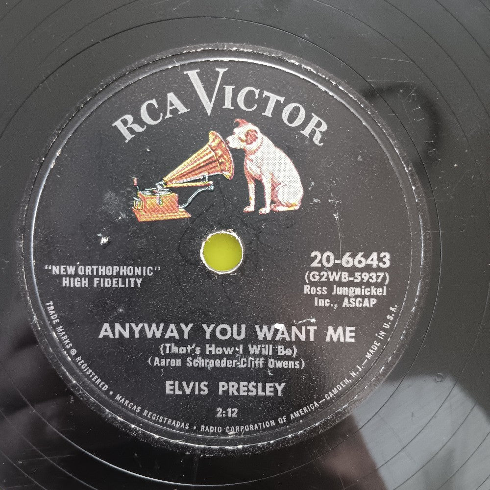 Elvis Presley  - Lot Of 5x 78 RPMs Hound Dog Heartbreak Hotel Love Me Tender - 1956 - Used - Used - Vinyl