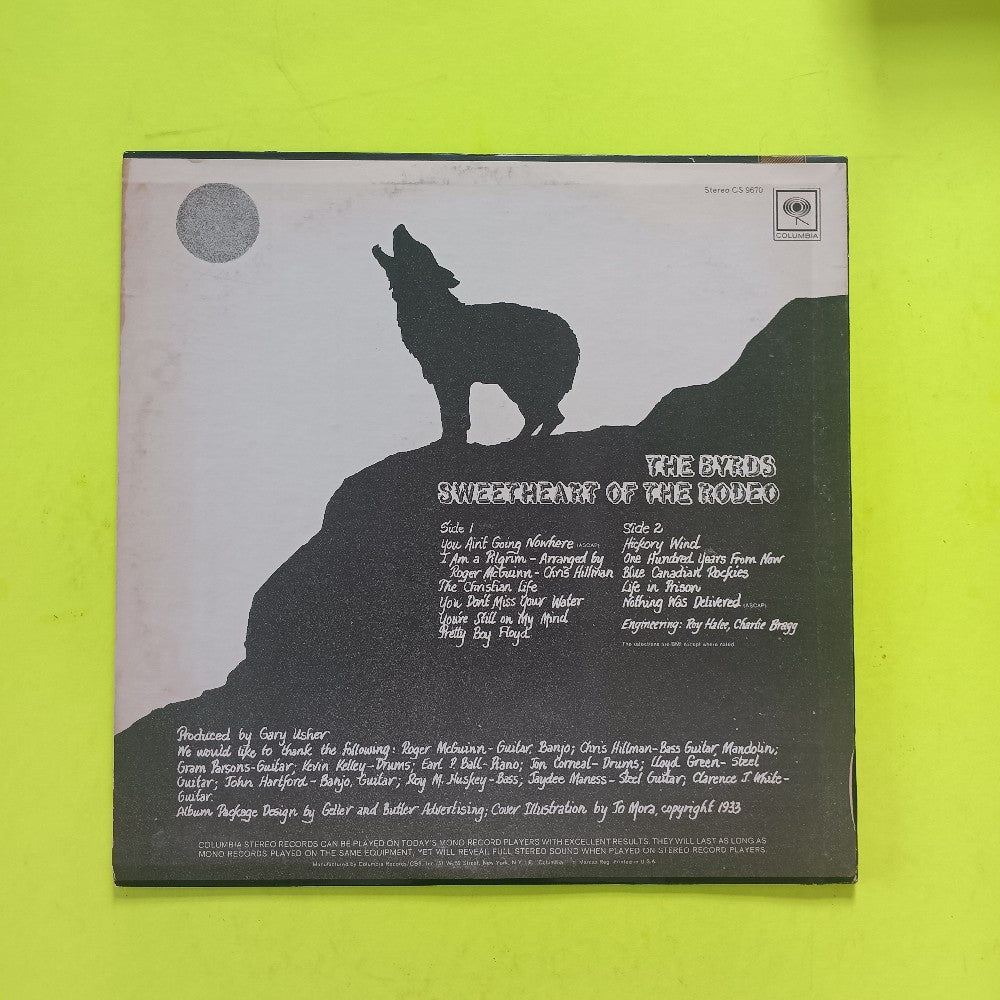 The Byrds - Sweetheart Of The Rodeo 2 Eye - 1968 - CS 9670 - Used - VG++ - Vinyl