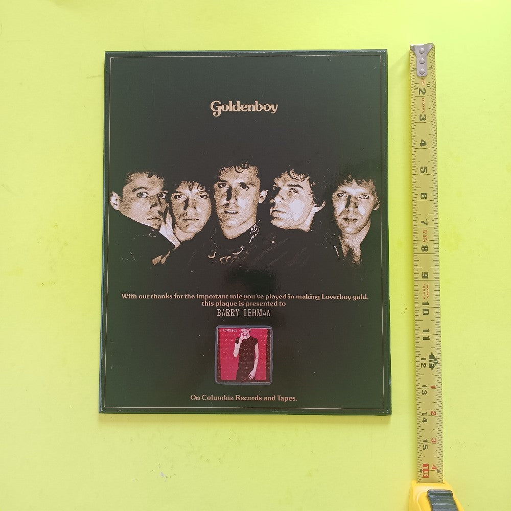 Loverboy - Goldenboy 11x14 Plaque - Used - Art