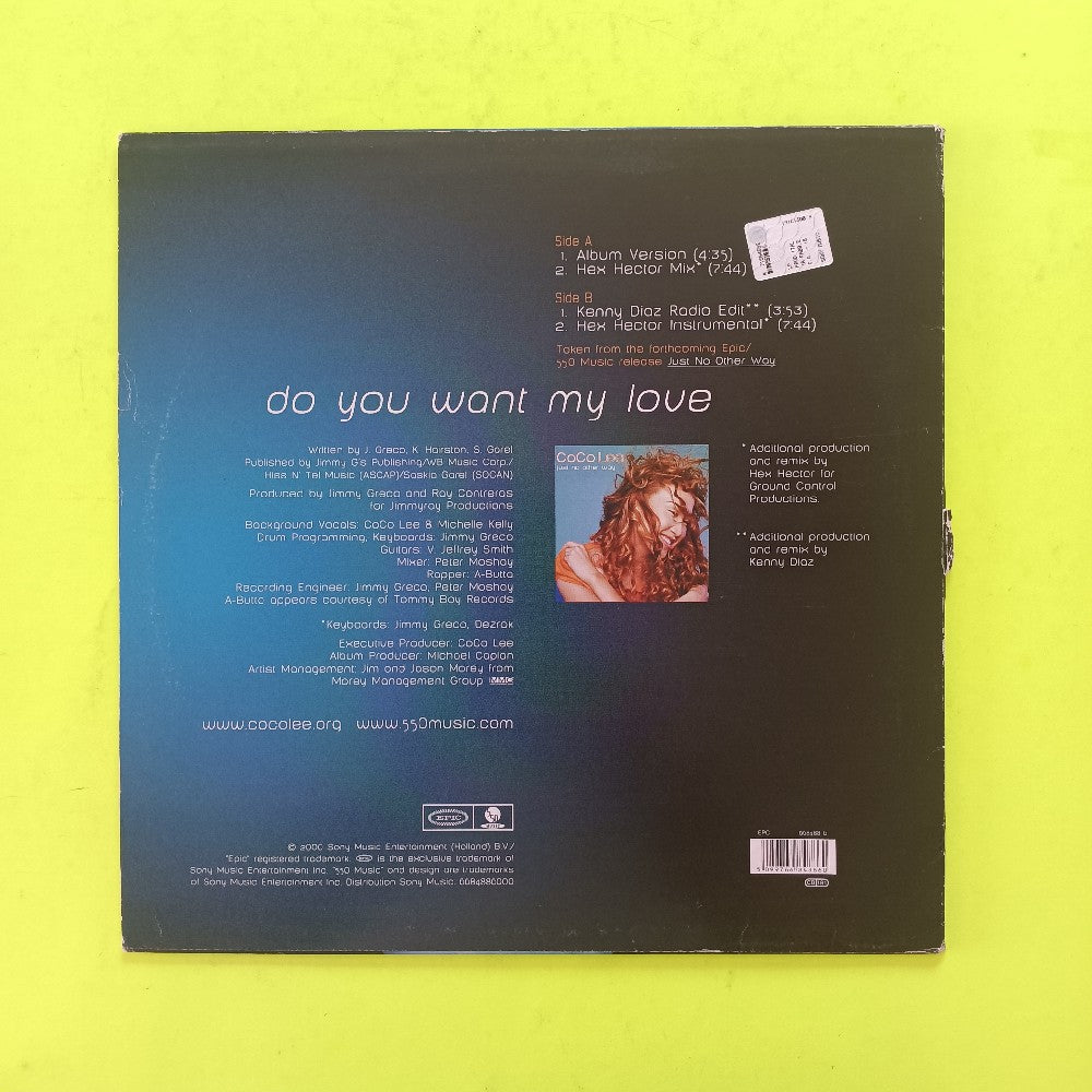 CoCo Lee - Do You Want My Love 12" Holland - 2000 - 668 488-6 - Used - VG++ - Vinyl