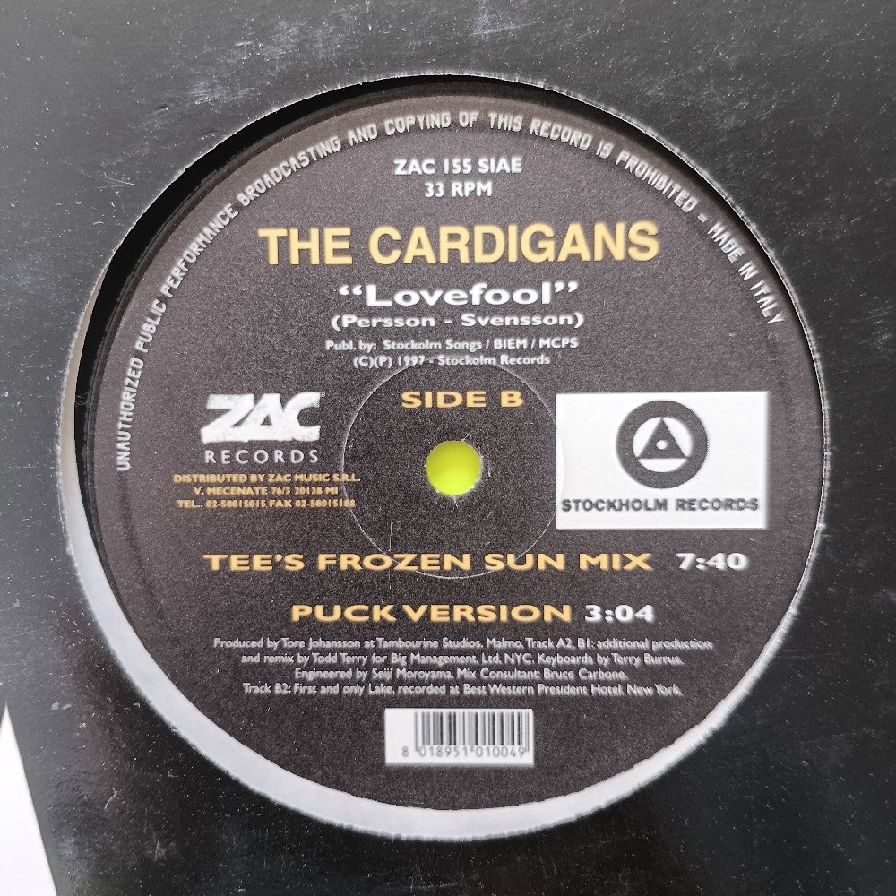 The Cardigans - Lovefool ITALY 12" - 1997 - ZAC 155 - Used - VG+ - Vinyl