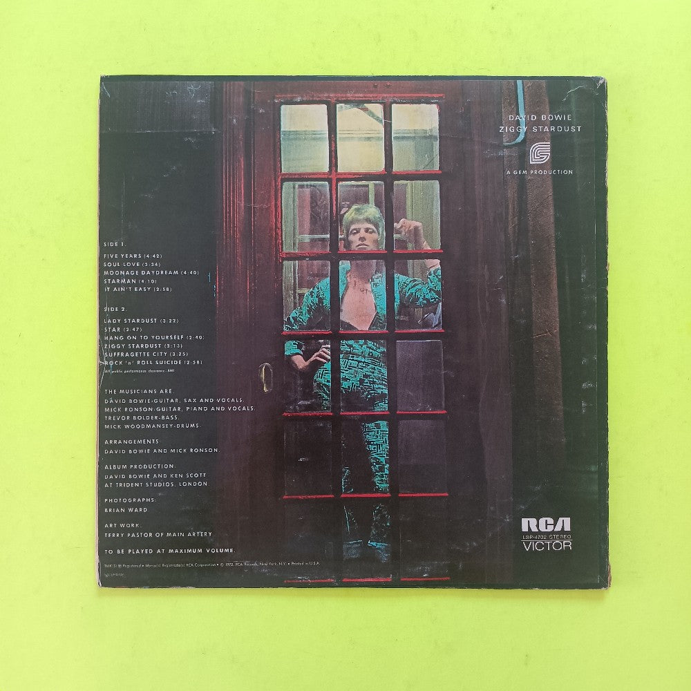 David Bowie - Ziggy Stardust & The Spiders From Mars US OG Dynaflex - 1972 - LSP 4702 - Used - VG++ - Vinyl