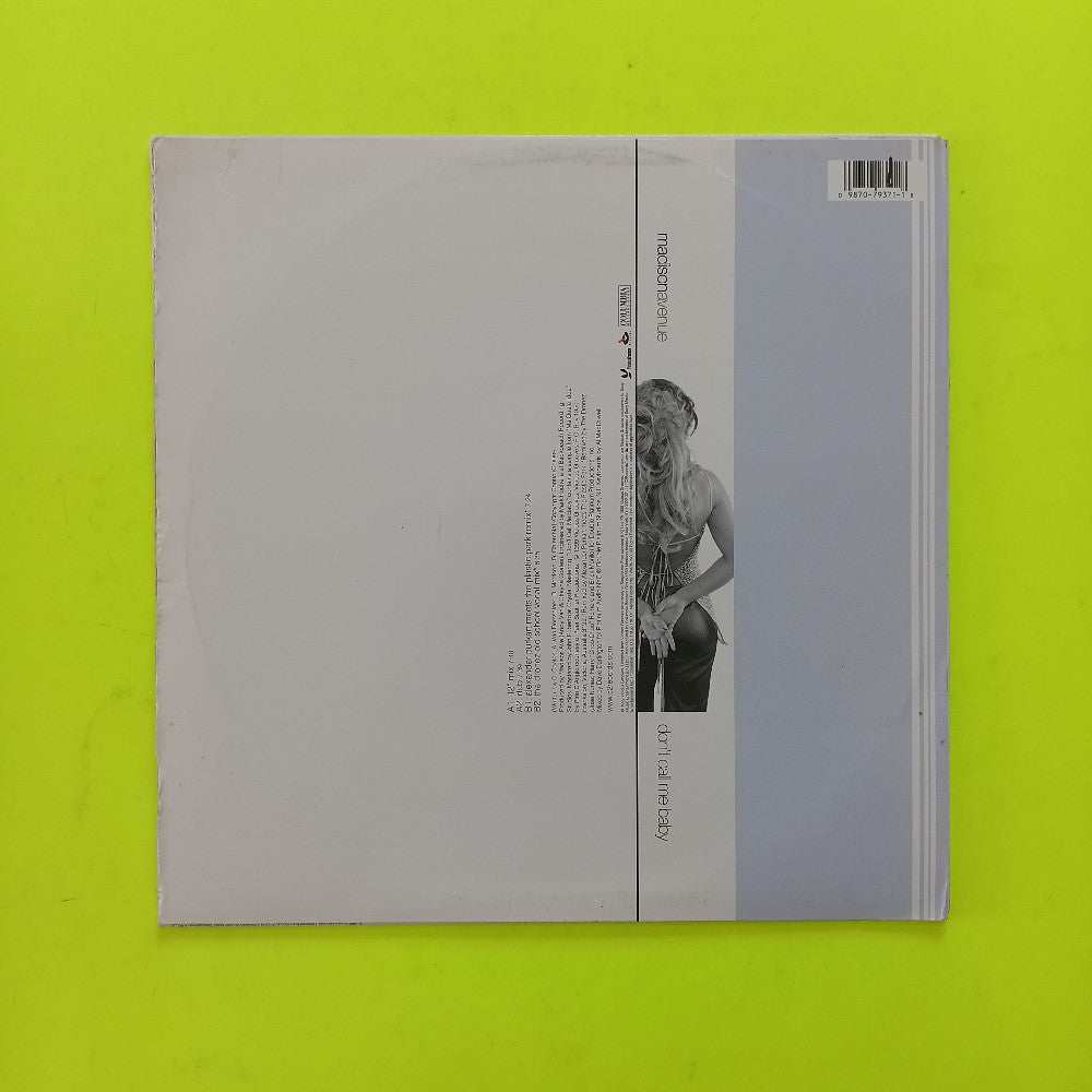 Madison Avenue - Don't Call Me Baby 12"  - 2000 - 44 79371 - Used - VG++ - Vinyl