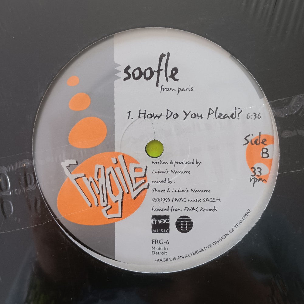 Choice / Soofle  - Acid Eiffel / How Do You Plead 12" - 1993 - FRG-6 - Used - VG++ - Vinyl