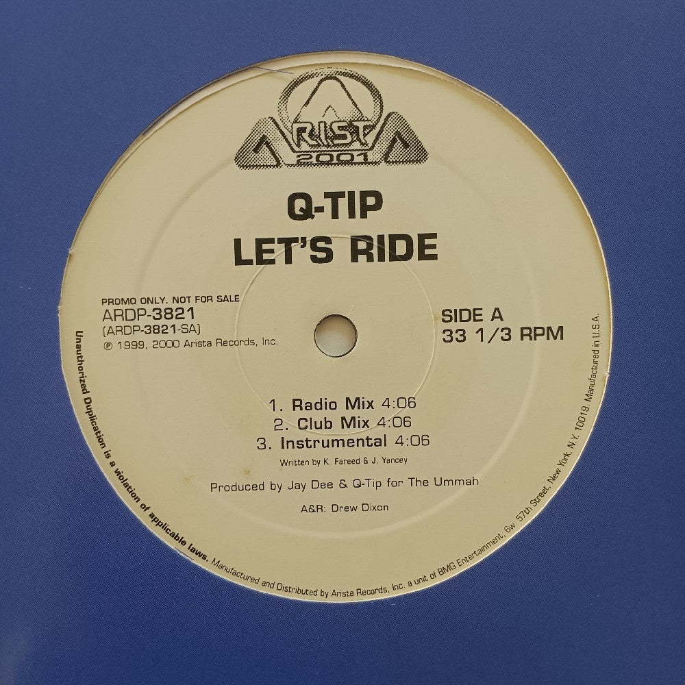 Q-Tip - Let's Ride 12" PROMO - 2000 - ARDP 3821 - Used - VG++ - Vinyl