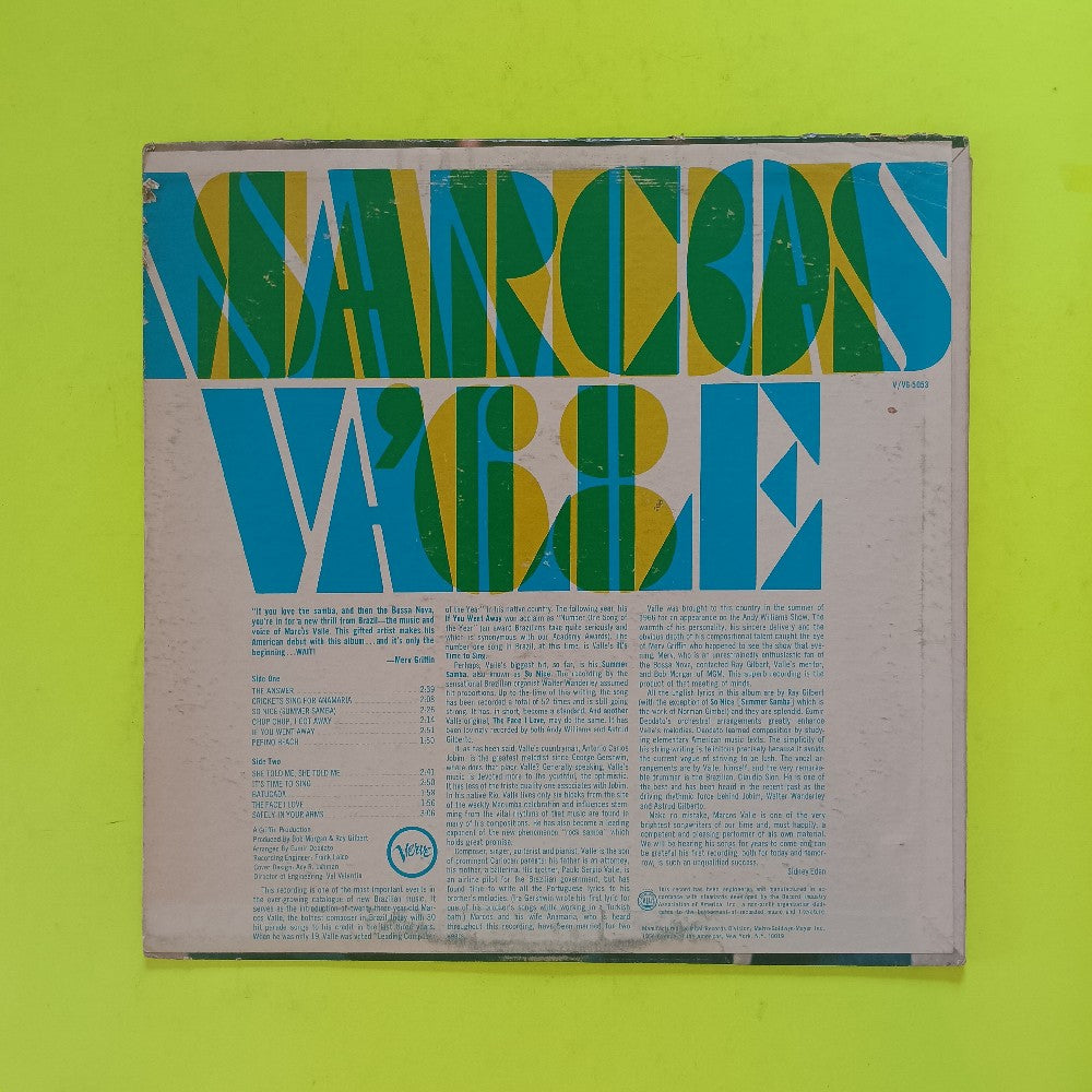 Marcos Valle - Samba '68 - 1968 - V6-5053 - Used - VG++ - Vinyl