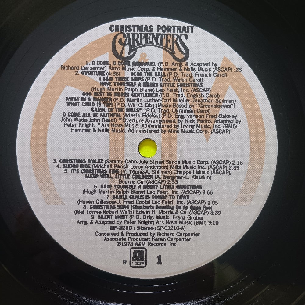 Carpenters - Christmas Portrait - SP-3210 - Used - VG++ - Vinyl