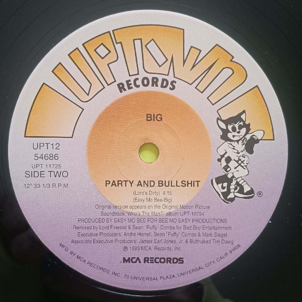 Notorious BIG Biggie - Party And Bullshit 12" - 1993 - UPT12-54686 - Used - VG+ - Vinyl