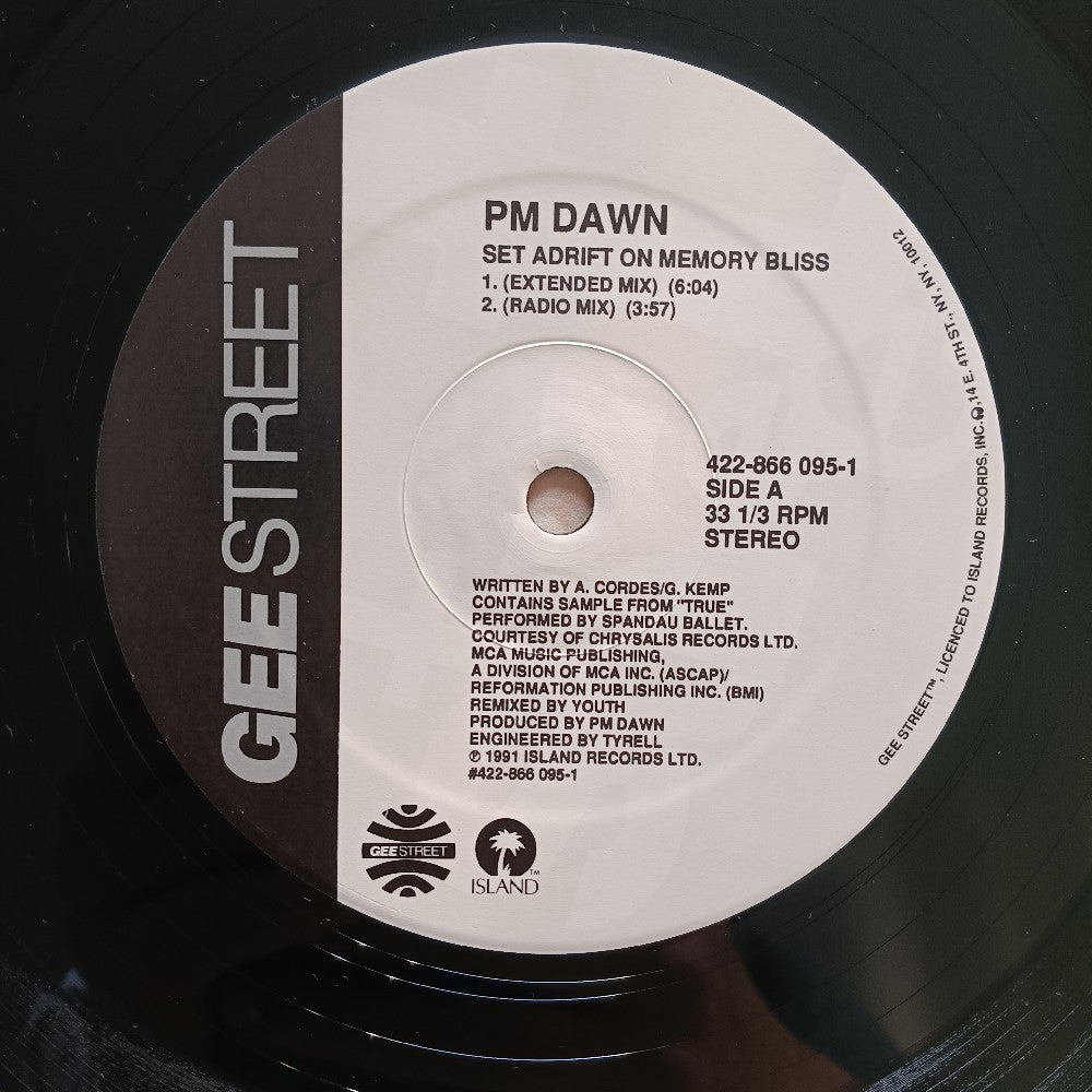 P.M. Dawn - Set Adrift On Memory Bliss - 1991 - 422-866 095-1 - Used - VG++ - Vinyl
