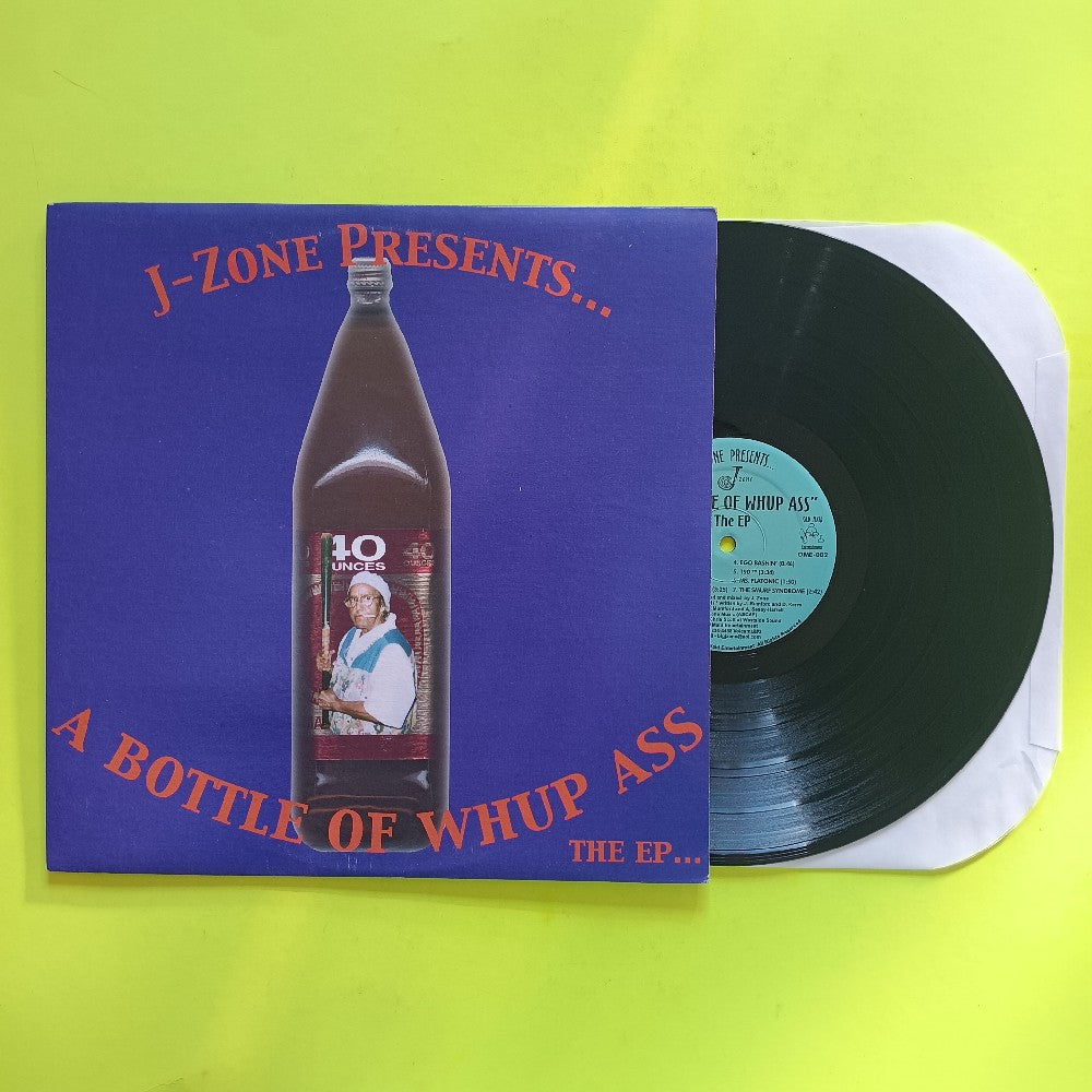 J-Zone - A Bottle Of Whup Ass The EP - 2000 - OME-002 - Used - VG++ - Vinyl