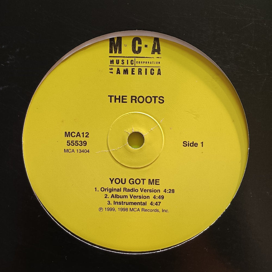 The Roots Ft Erykah Badu - You Got Me 12" - 1999 - MCA 12-55539 - Used - VG++ - Vinyl