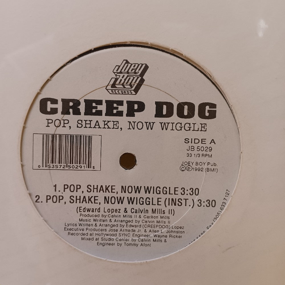 Creep Dog - Pop, Shake, Now Wiggle 12" - 1992 - JB 5029 - New - Sealed - Vinyl