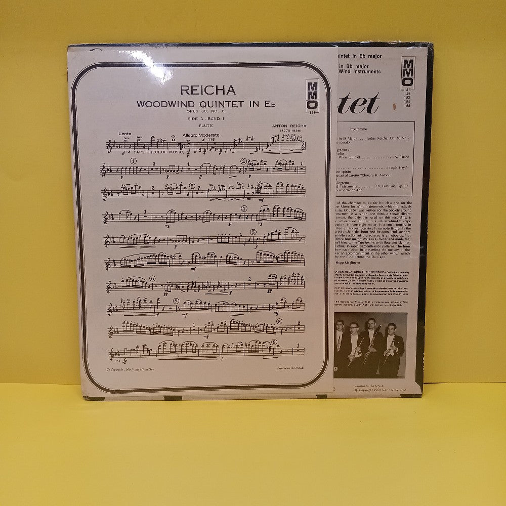 Camerata Woodwind Quintet  - Volume 2 Music Minus One Flute - 1969 - MMO 151 - New - Sealed - Vinyl