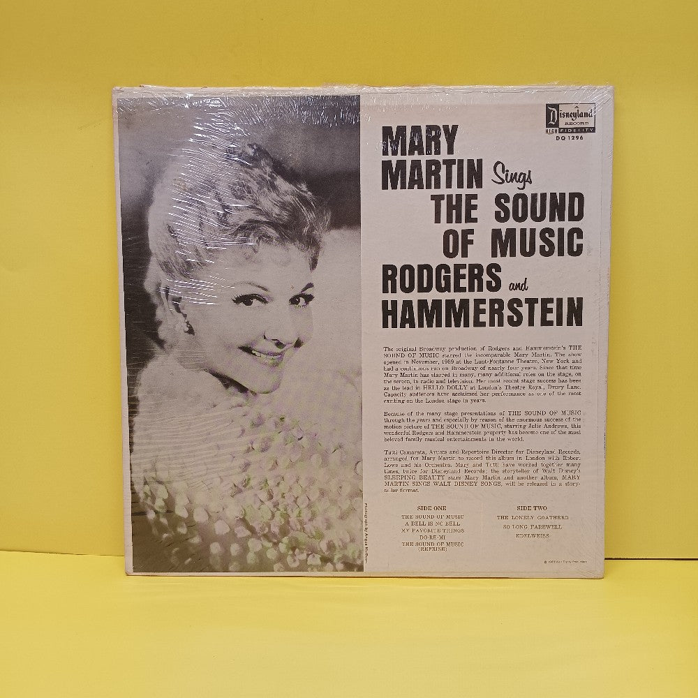 Mary Martin - Sings The Sound Of Music - 1966 - DQ 1296 - New - Sealed - Vinyl