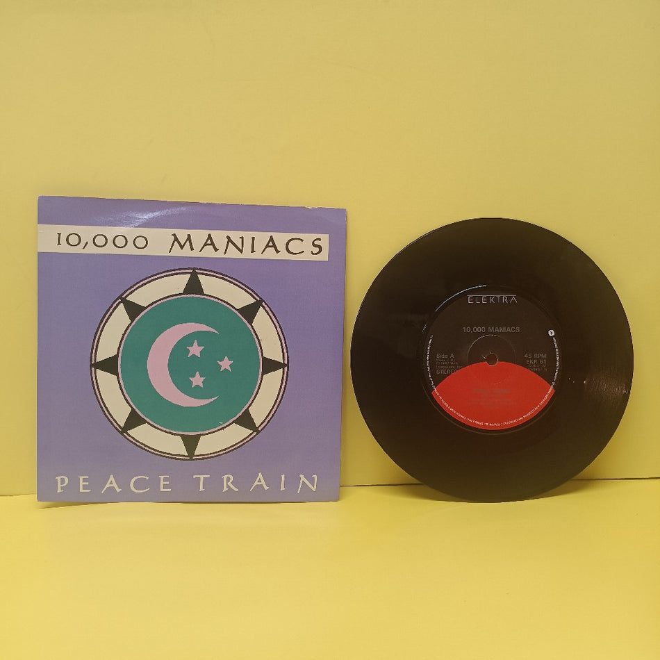 10,000 Maniacs - Peace Train UK 7" 45 - 1987 - EKR 61 - Used - EX - Vinyl