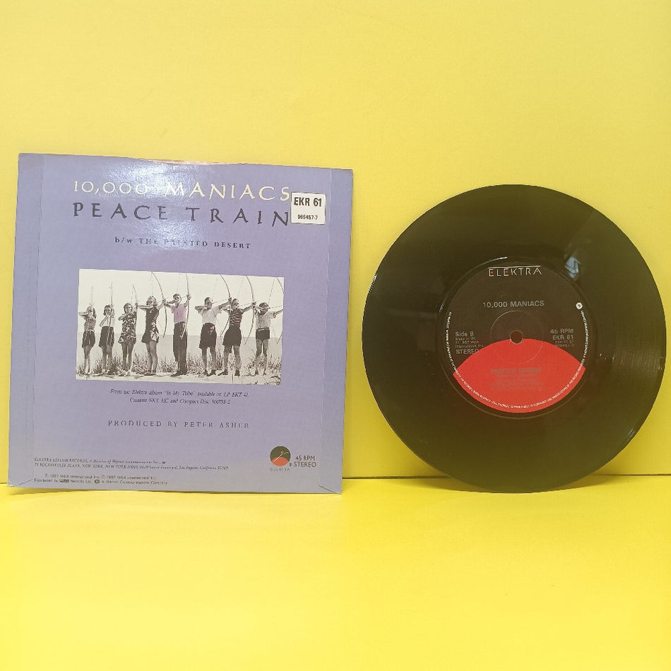 10,000 Maniacs - Peace Train UK 7" 45 - 1987 - EKR 61 - Used - EX - Vinyl