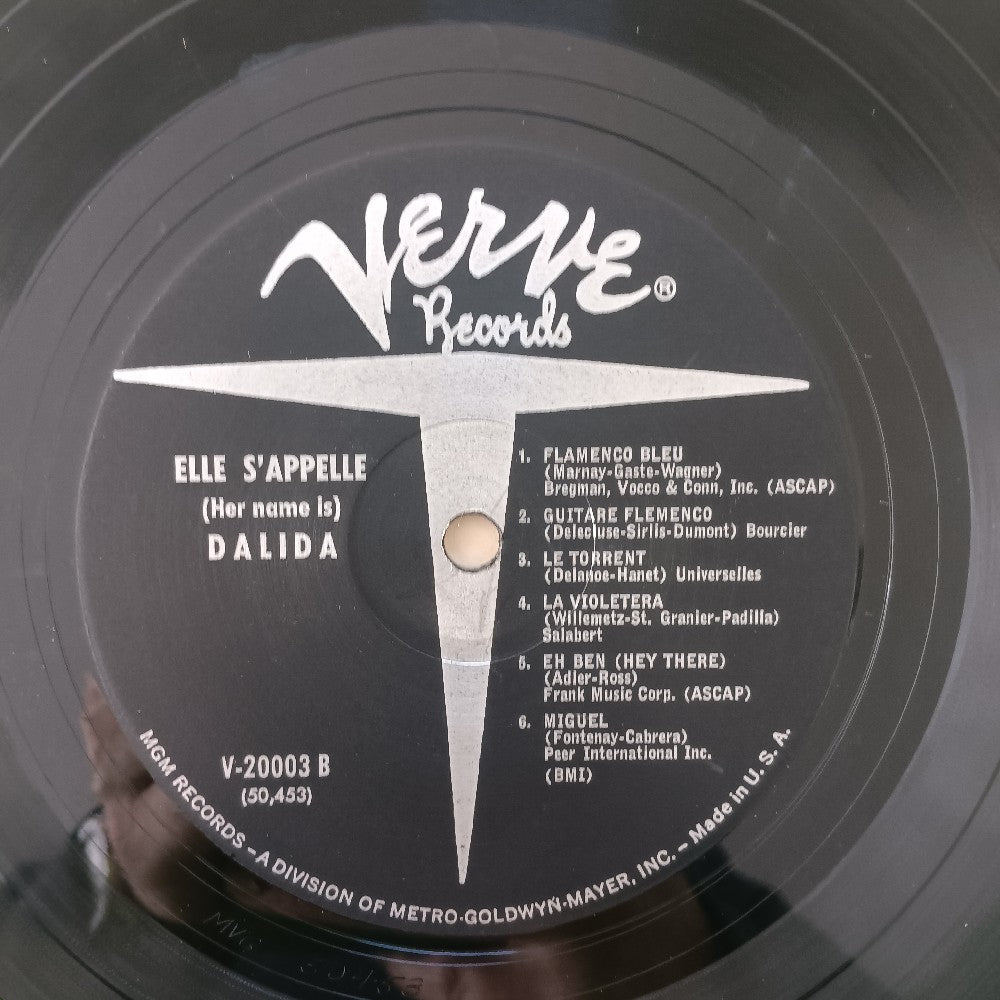 Dalida - Ellen S'Appelle Dalida MONO - 1957 - V-20003 - Used - VG++ - Vinyl