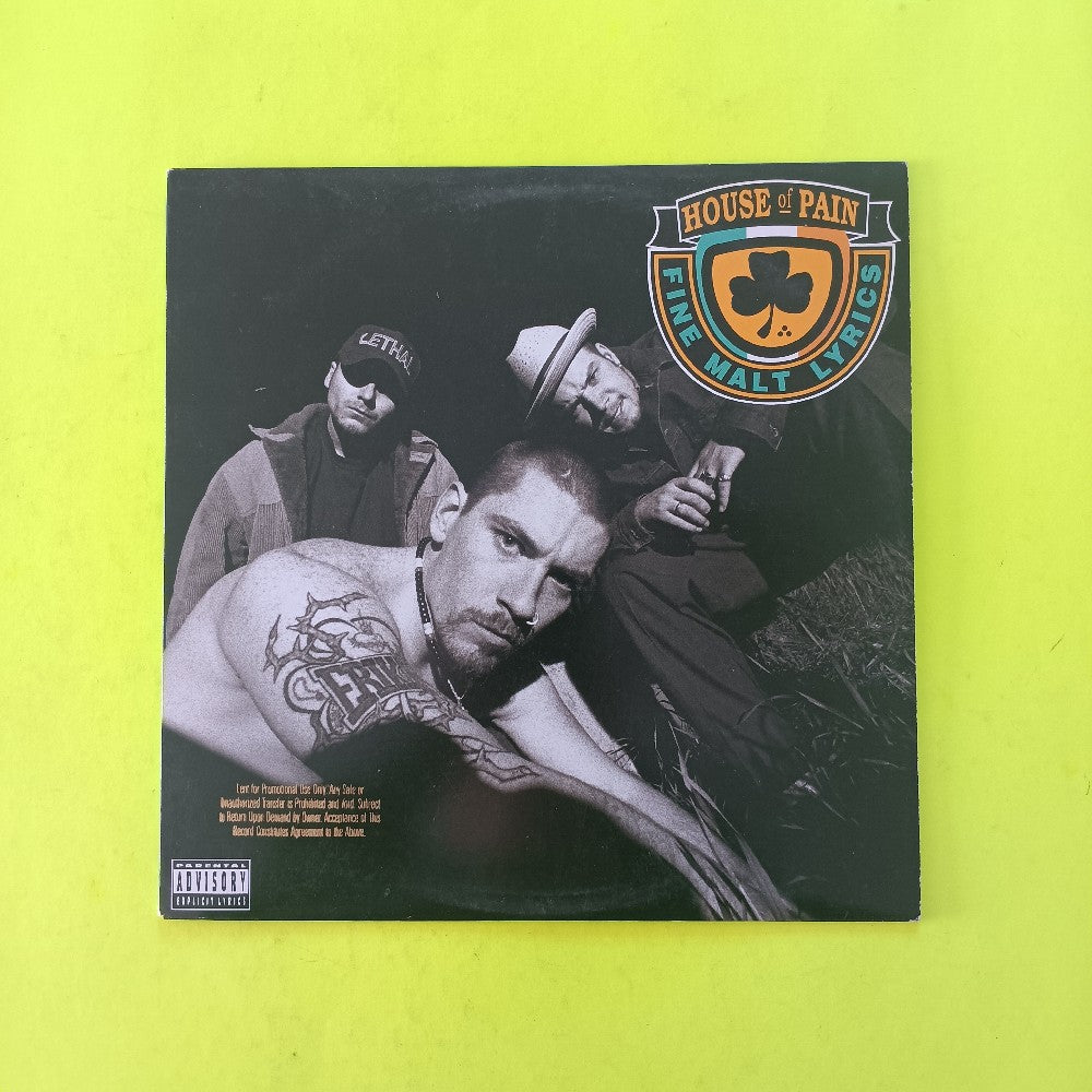 House Of Pain - House Of Pain Fine Malt Lyrics PROMO - 1992 - TBLP 1056 - Used - VG++ - Vinyl