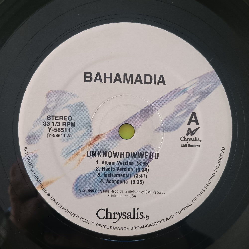 Bahamadia - Uknowhowwedu (You Know How We Do) 12" - 1995 - Y-58511 - Used - VG++ - Vinyl