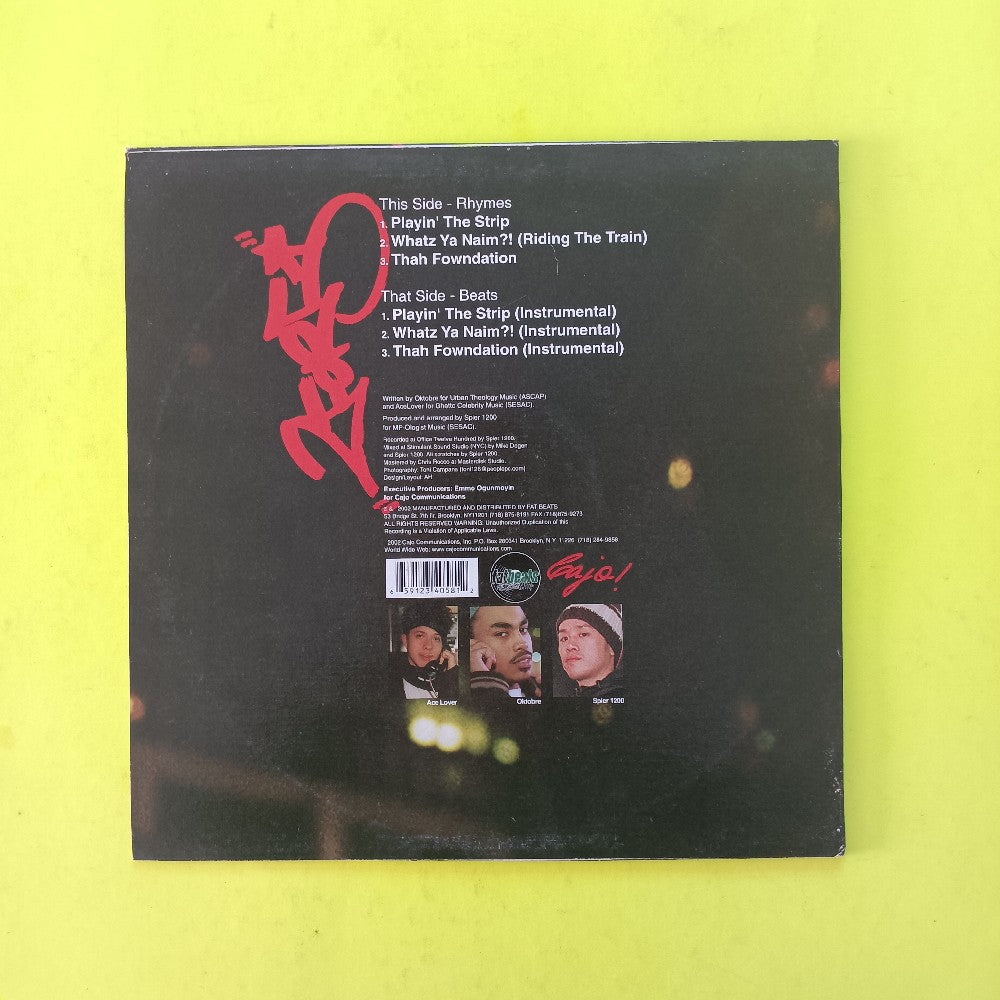 2for5 - Playin' The Strip / Whatz Ya Naim?!  - 2002 - CAJ1 - Used - VG++ - Vinyl