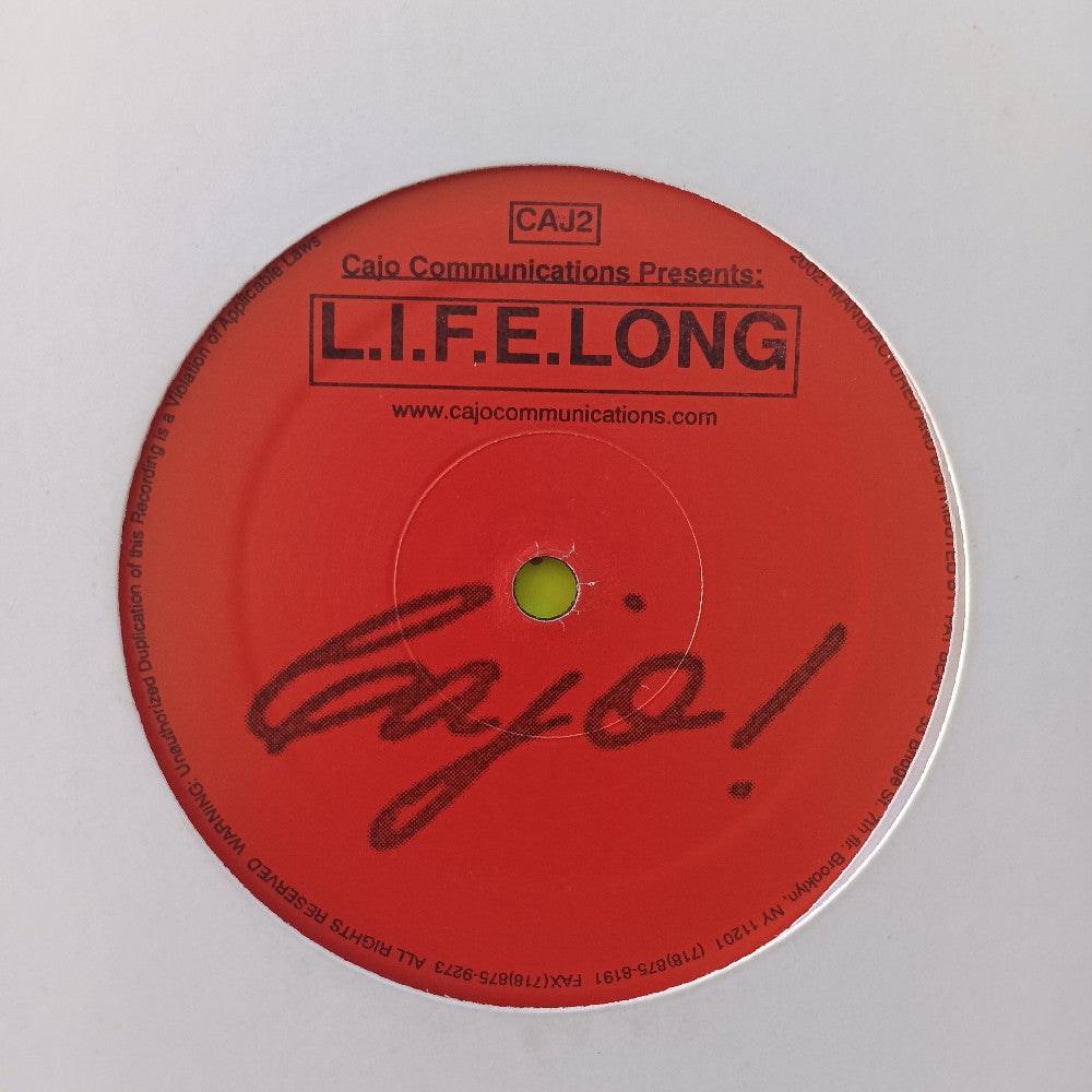 L.I.F.E. Long - Incredibly Fresh 12" PROMO - 2002 - CAJ2 - Used - VG++ - Vinyl