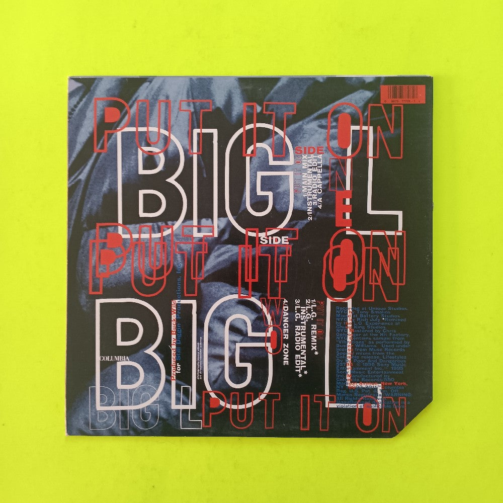 Big L - Put It On 12" - 1995 - 44 77728 - Used - VG+ - Vinyl