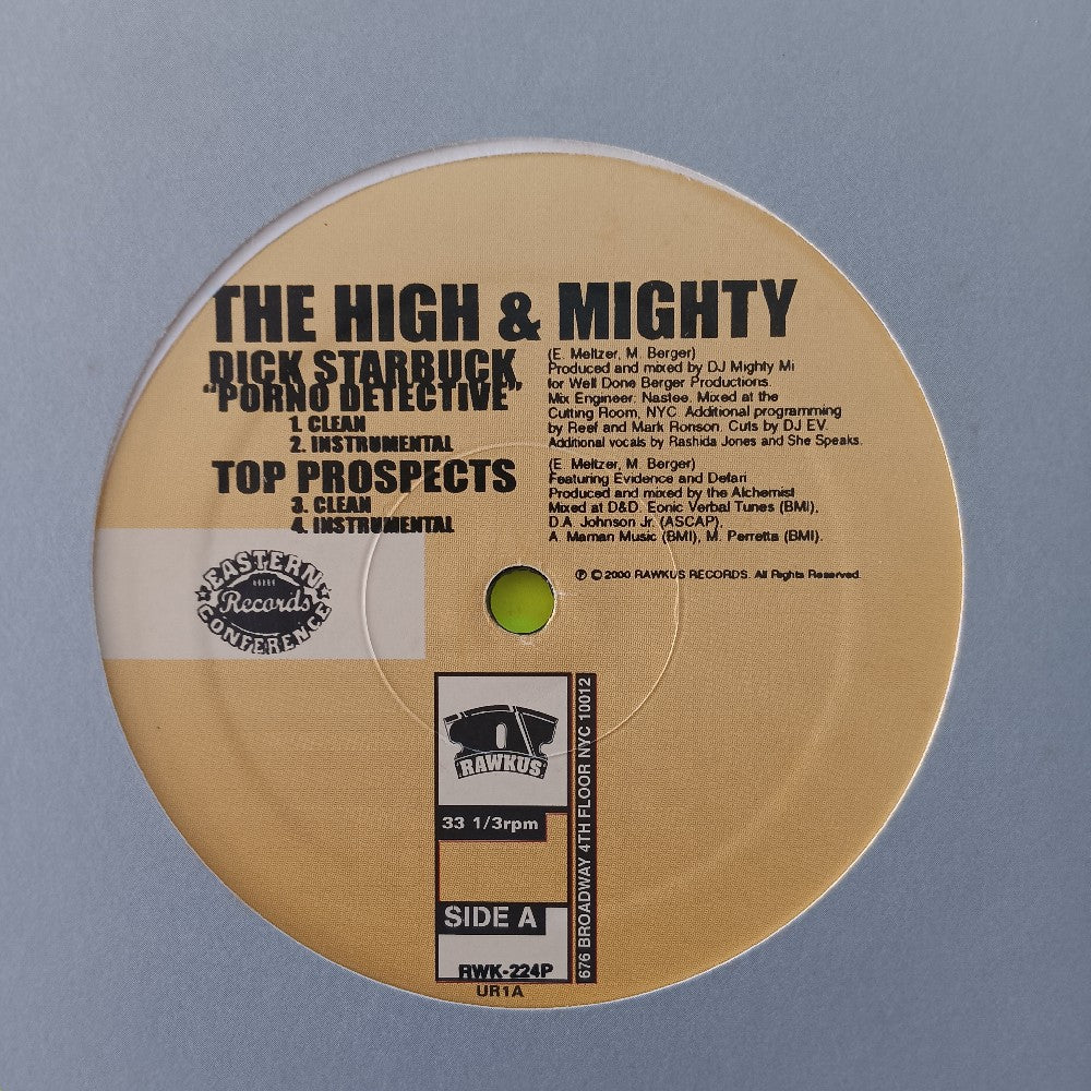 The High & Mighty - Dick Starbuck Porno Detective 12" - 2000 - RWK-244P - Used - EX - Vinyl