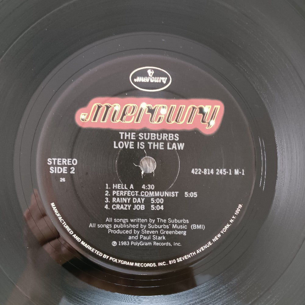 The Suburbs - Love Is The Law PROMO - 1983 - 814 245-1 M-1 - Used - EX - Vinyl