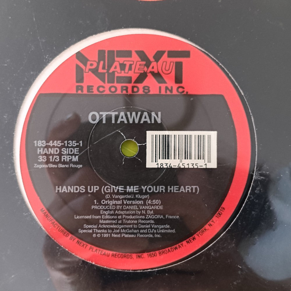 Ottawan - Hands Up (Give Me Your Heart) 12" - 1991 - NP 50135 - New - Sealed - Vinyl