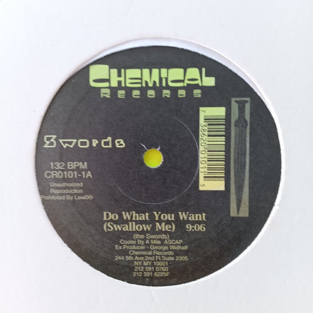 The Swords - Do What You Want (Swallow Me) 12" - 1999 - CR0101-1 - Used - VG++ - Vinyl