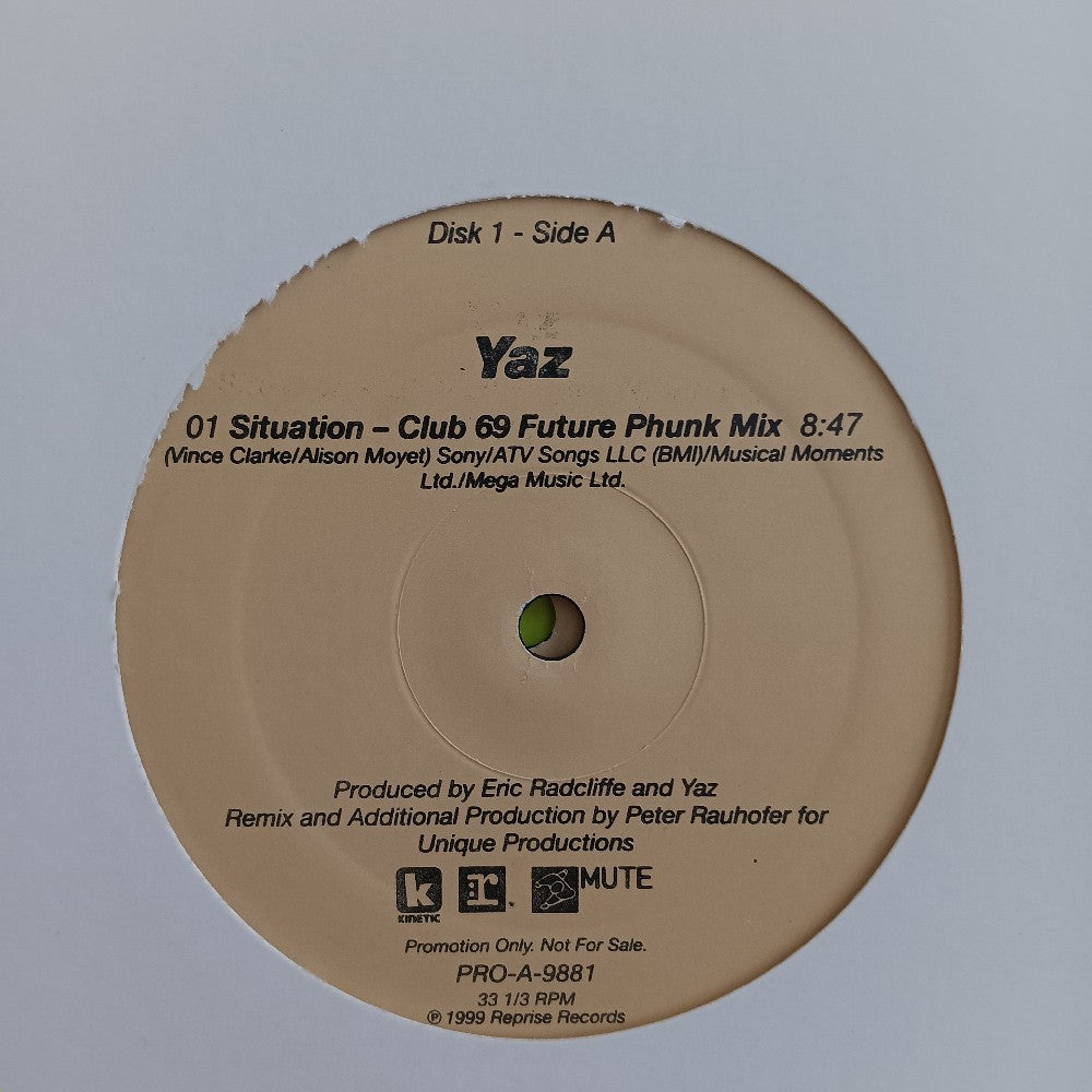 Yaz - Situation 2x 12" PROMO - 1999 - PRO-A-9881 - Used - VG++ - Vinyl