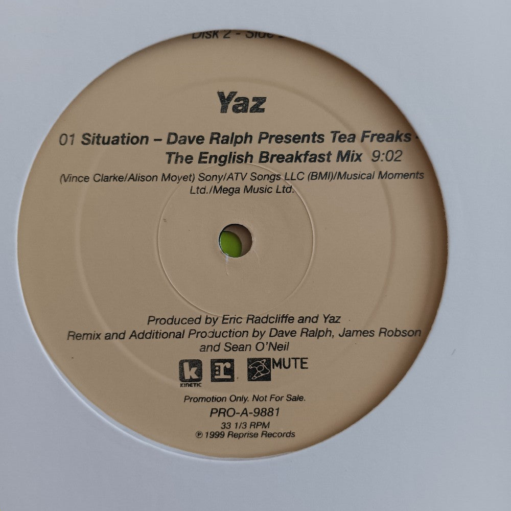 Yaz - Situation 2x 12" PROMO - 1999 - PRO-A-9881 - Used - VG++ - Vinyl