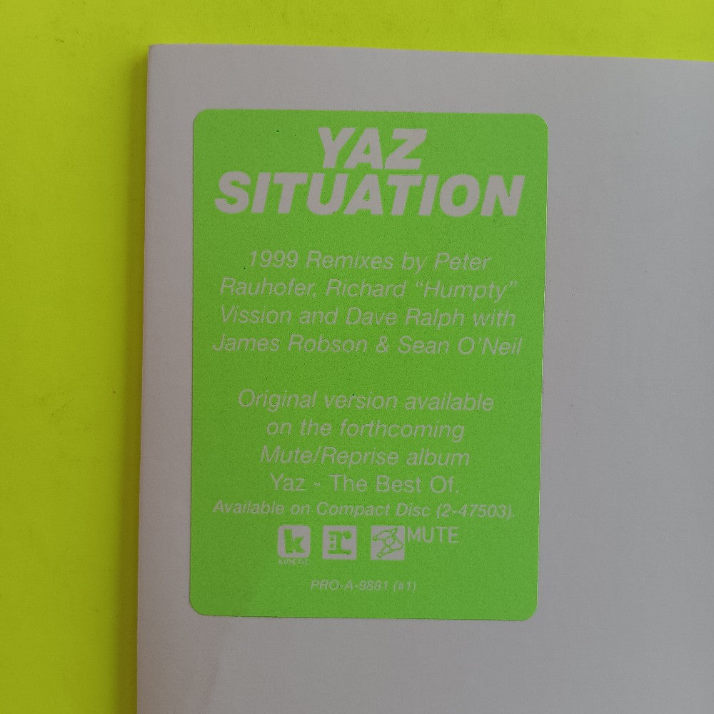 Yaz - Situation 2x 12" PROMO - 1999 - PRO-A-9881 - Used - VG++ - Vinyl