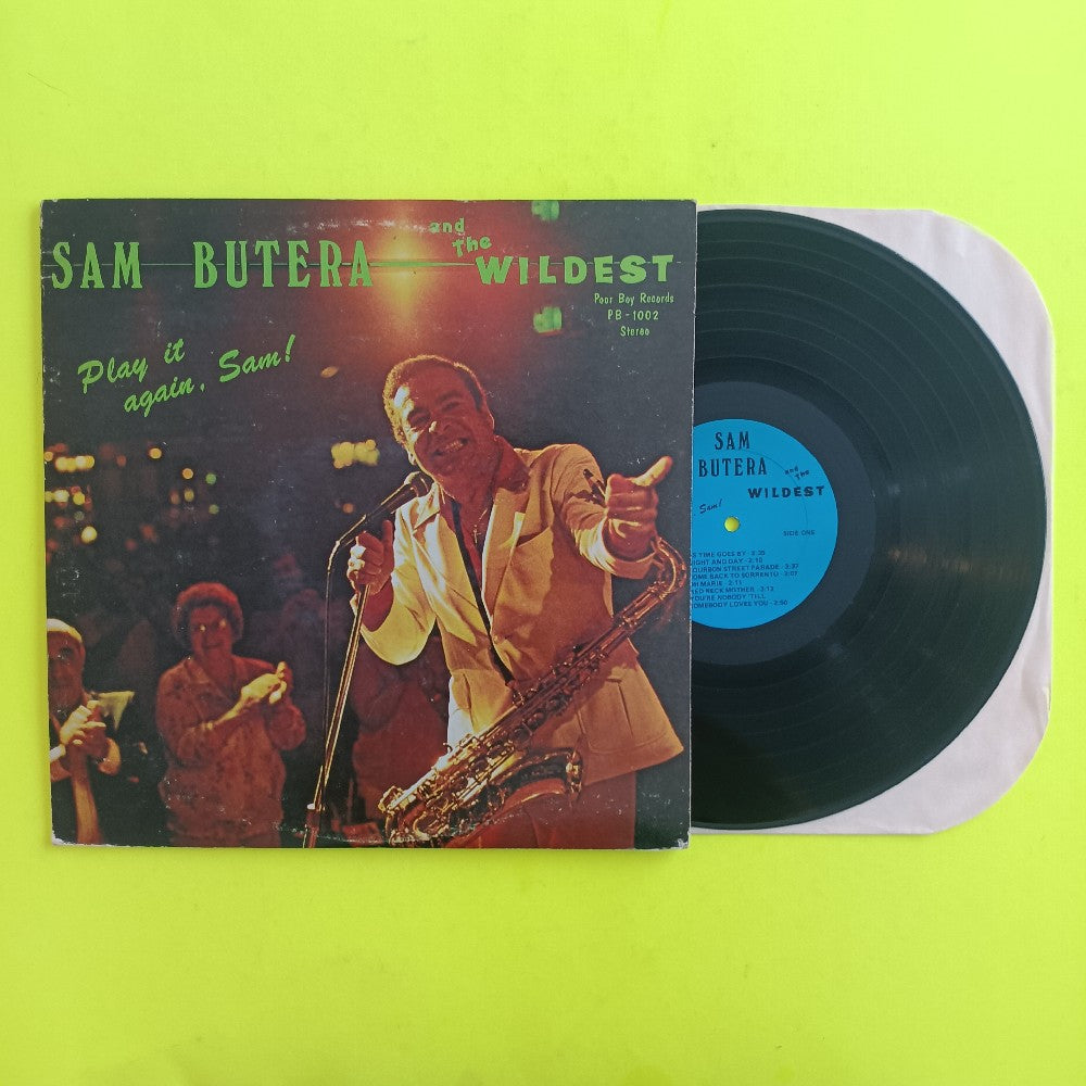 Sam Butera & The Wildest - Play It Again Sam SIGNED - 1980 - PB 1002 - Used - VG++ - Vinyl
