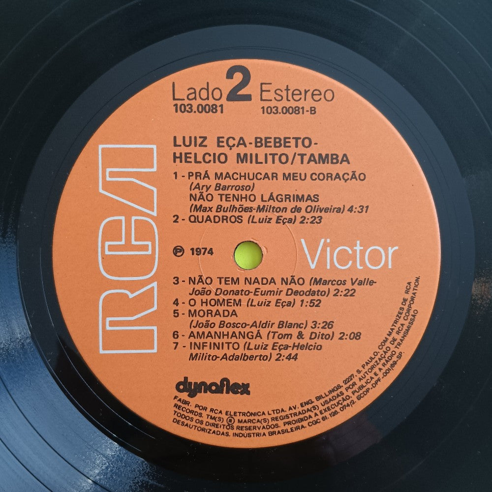 Tamba Trio - Tamba BRAZIL - 1974 - 103.0081 - Used - VG+ - Vinyl
