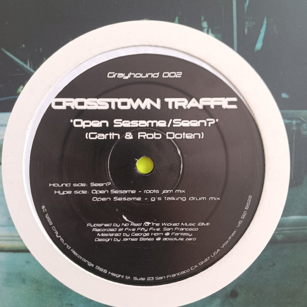 Crosstown Traffic - Open Sesame / Seen? 12" - 1998 - GND002 - Used - VG+ - Vinyl