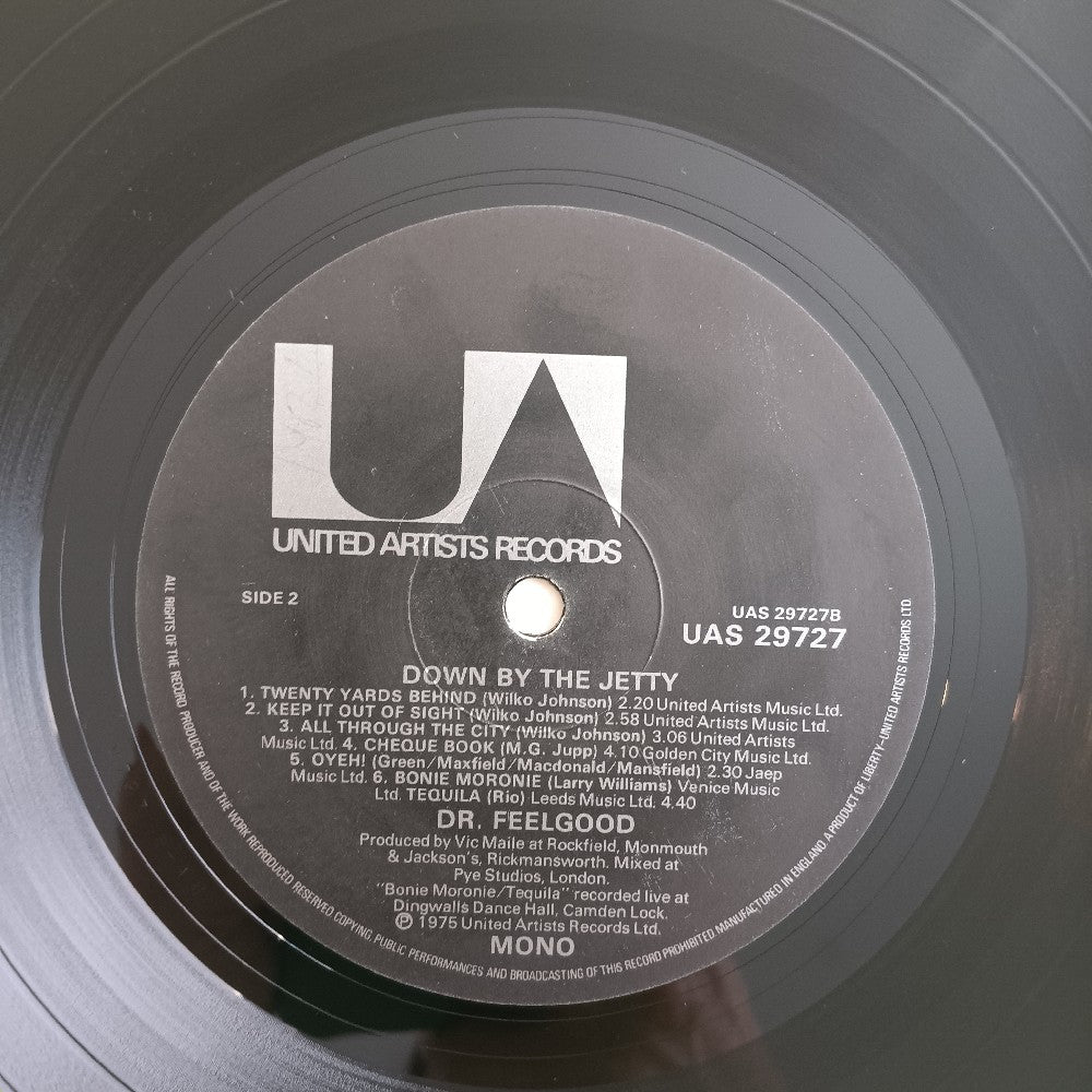 Dr. Feelgood - Down By The Jetty UK MONO - 1975 - UAS 29727 - Used - VG+ - Vinyl