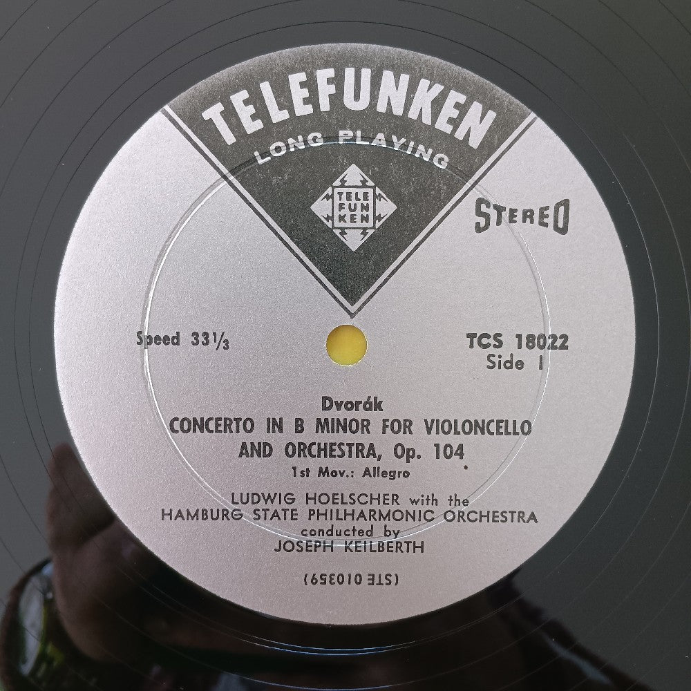 Ludwig Hoelscher - Dvorak: Cello Concerto B Minor - 1959 - TCS 18022 - Used - EX - Vinyl