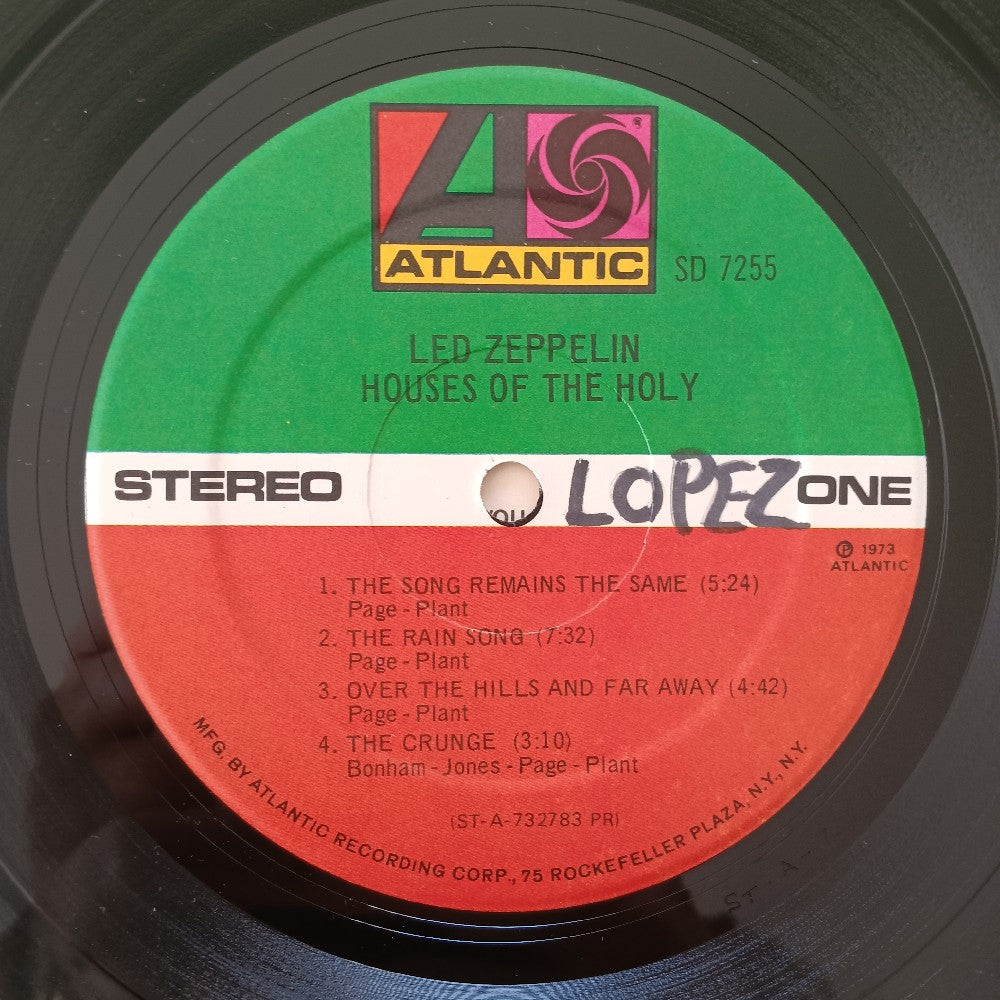 Led Zeppelin - Houses Of The Holy PR Sterling RL - 1974 - SD 7255 - Used - VG+ - Vinyl
